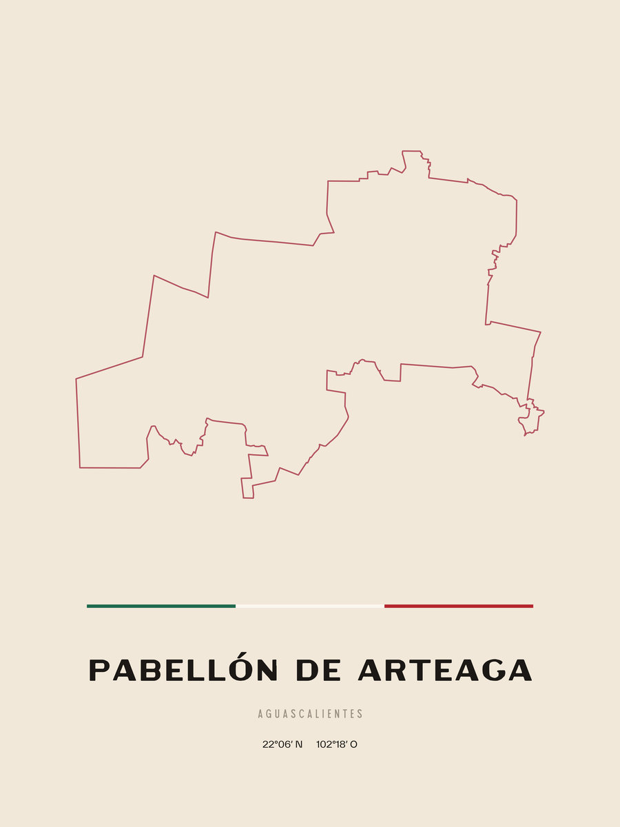 Framed poster of Pabellón de Arteaga, Aguascalientes.