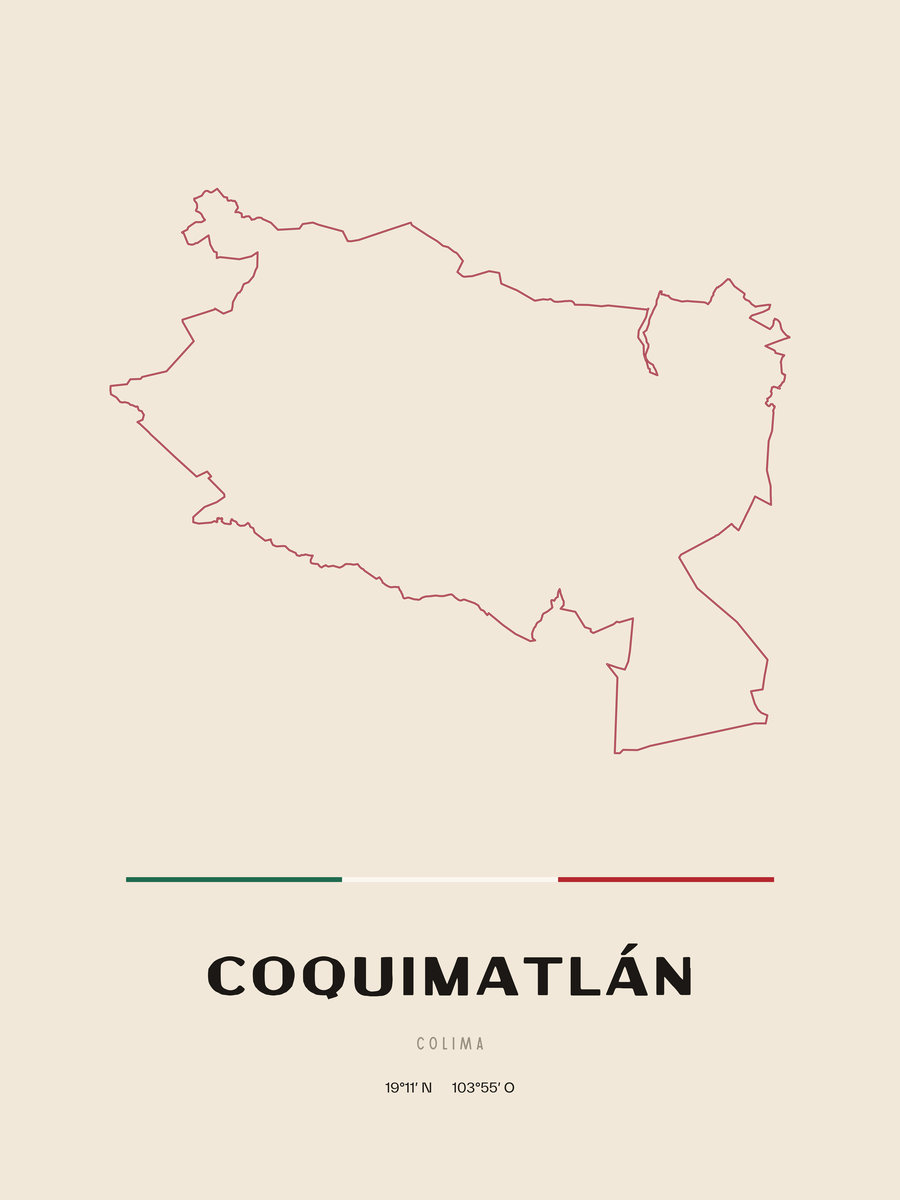 Framed poster of Coquimatlán, Colima.