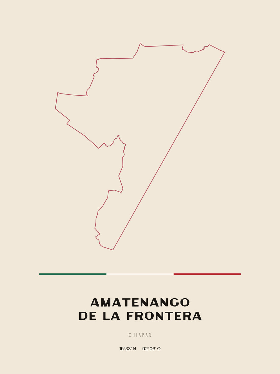 Framed poster of Amatenango de la Frontera, Chiapas.