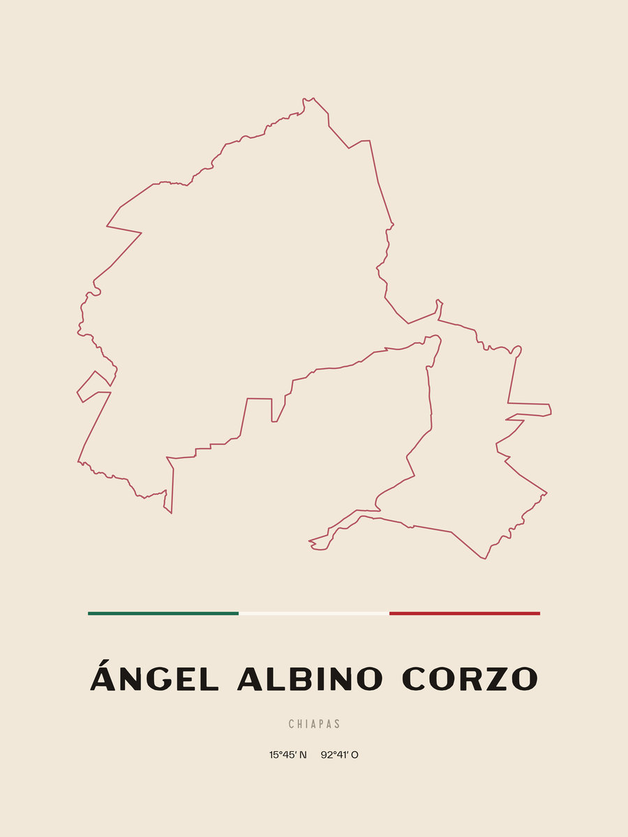 Framed poster of Ángel Albino Corzo, Chiapas.