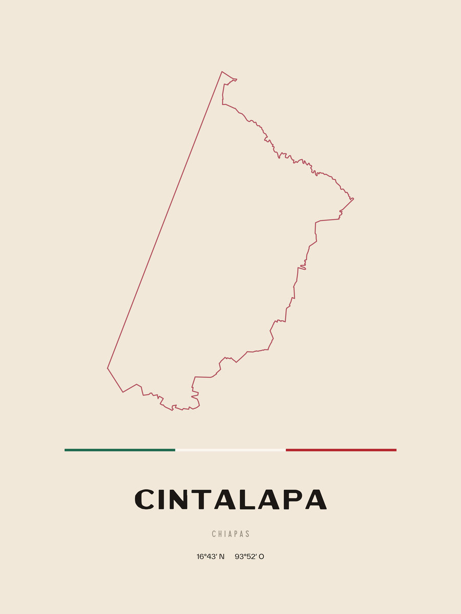 Framed poster of Cintalapa, Chiapas.