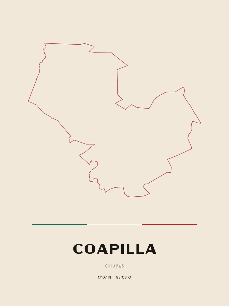 Framed poster of Coapilla, Chiapas.