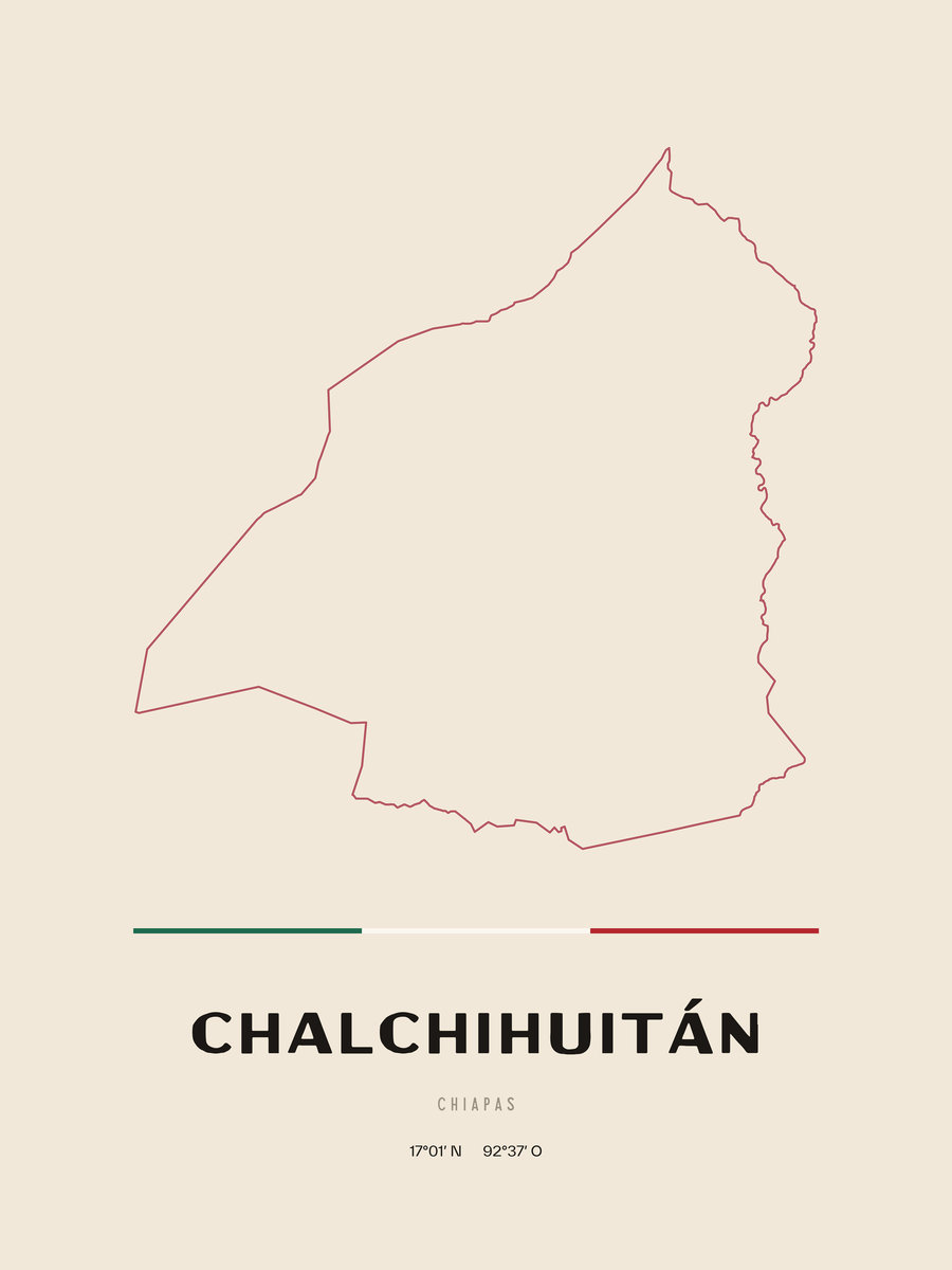 Framed poster of Chalchihuitán, Chiapas.
