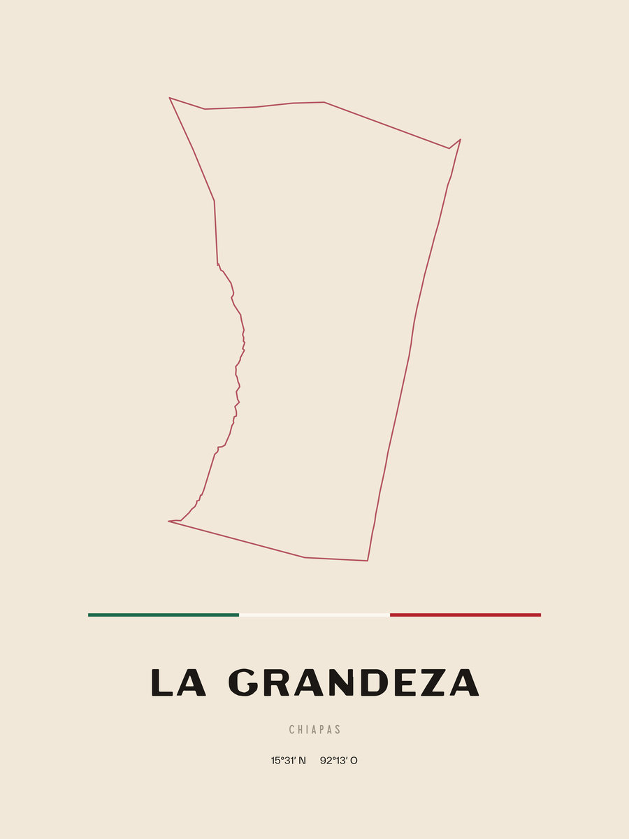Framed poster of La Grandeza, Chiapas.