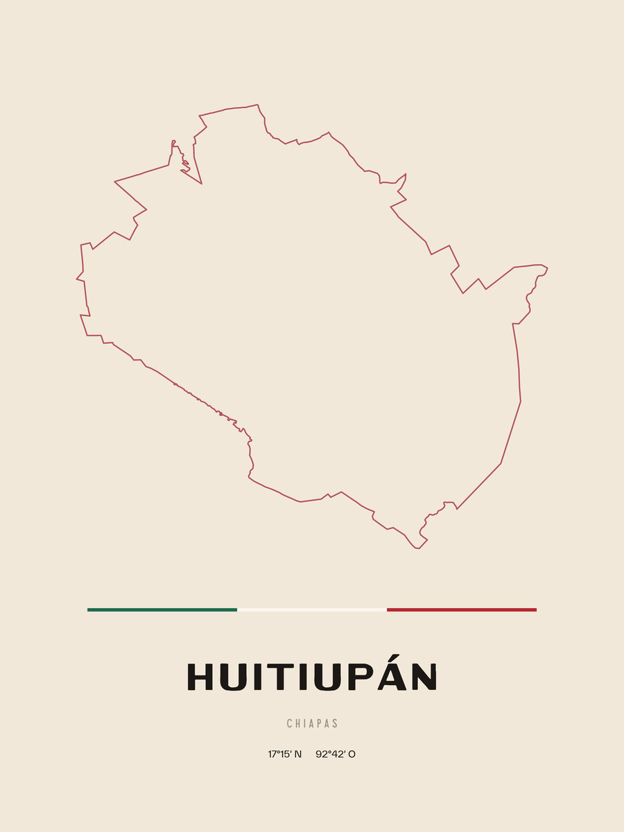 Framed poster of Huitiupán, Chiapas.