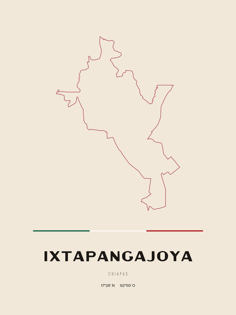 Framed poster of Ixtapangajoya, Chiapas.