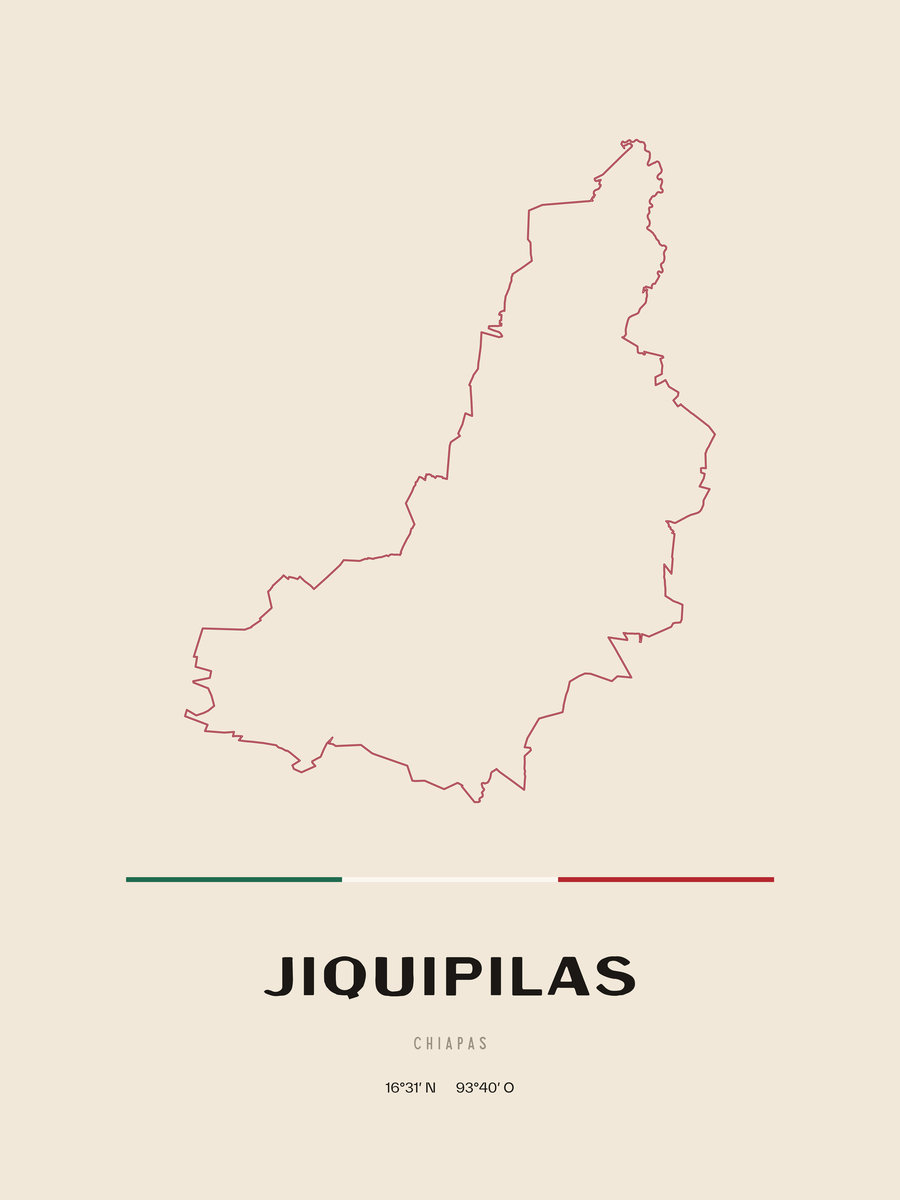 Framed poster of Jiquipilas, Chiapas.