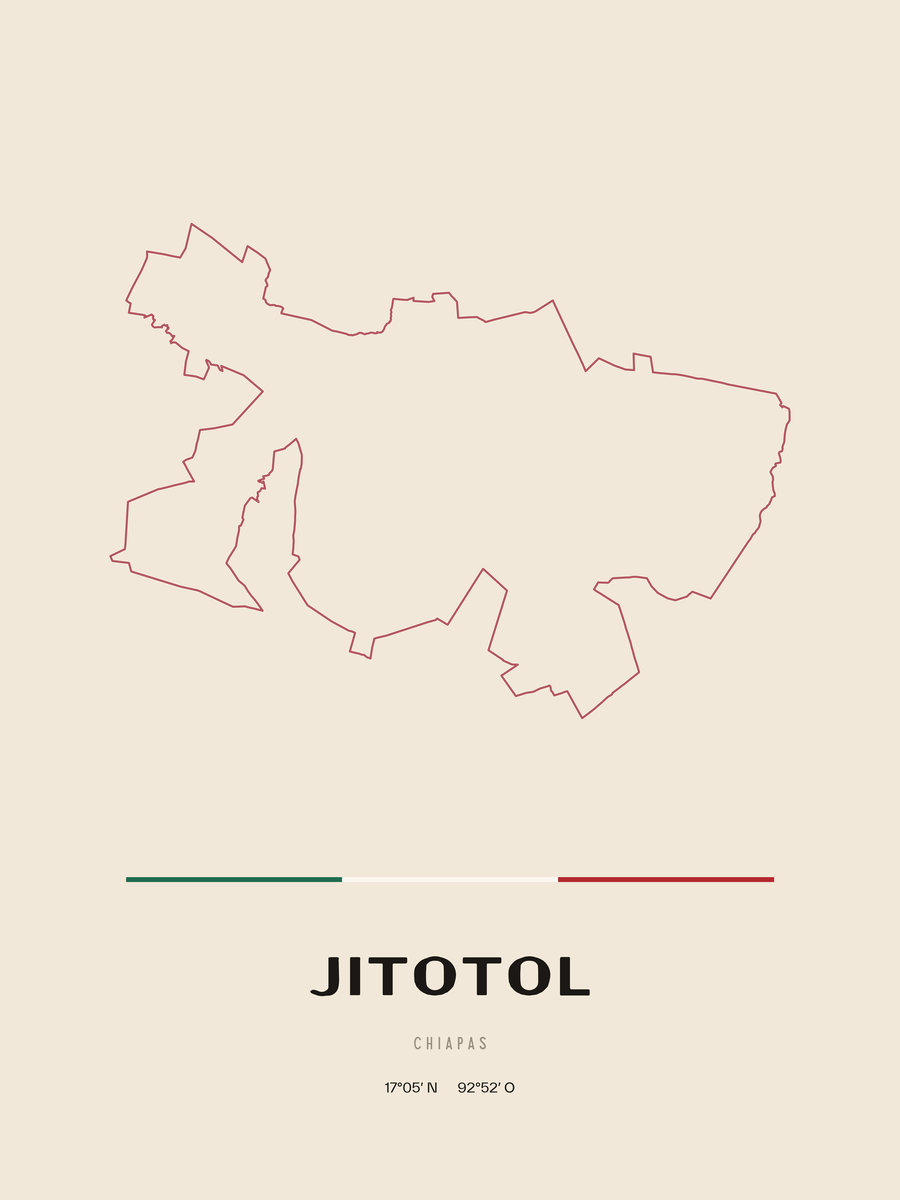 Framed poster of Jitotol, Chiapas.