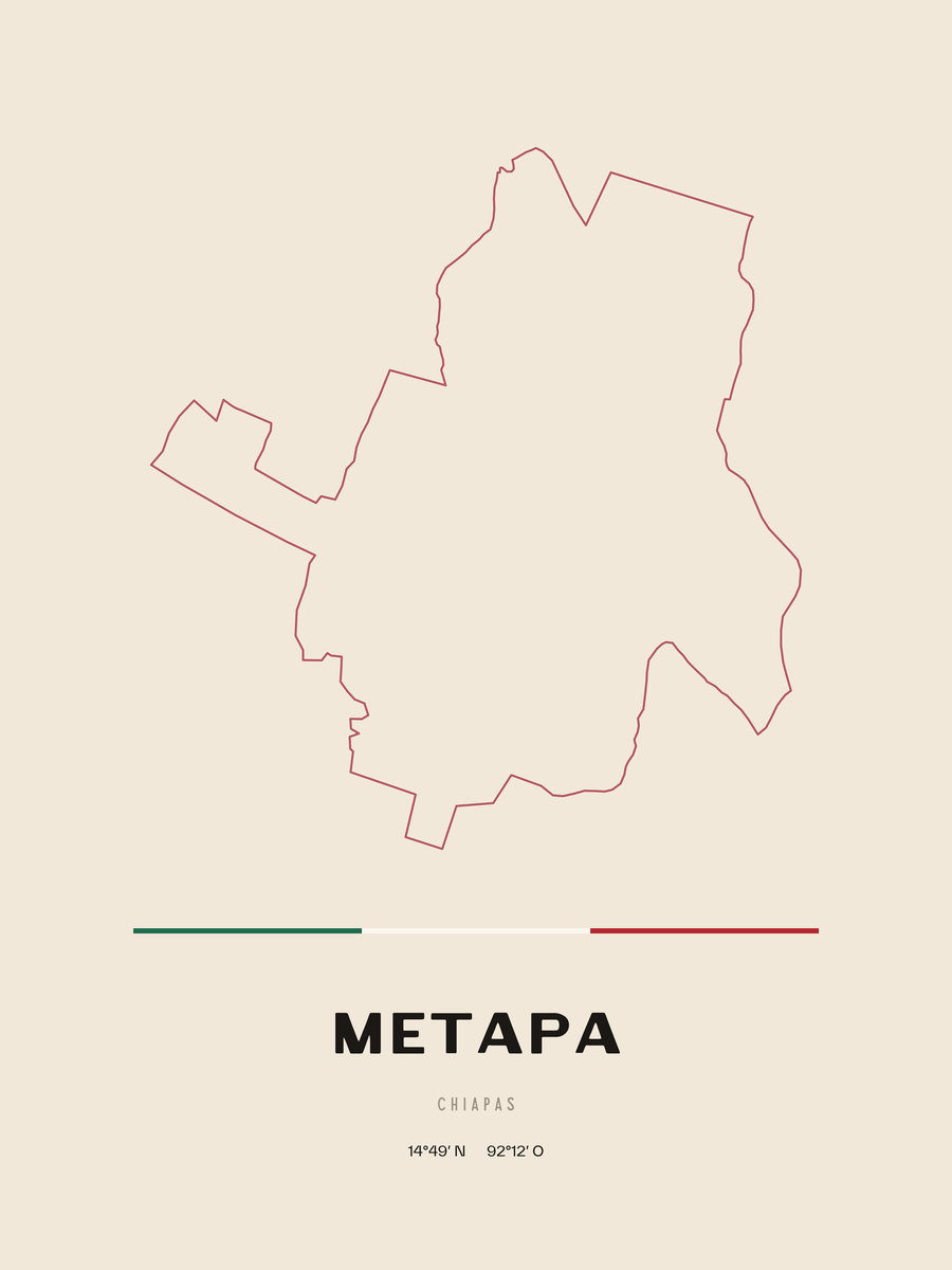 Framed poster of Metapa, Chiapas.
