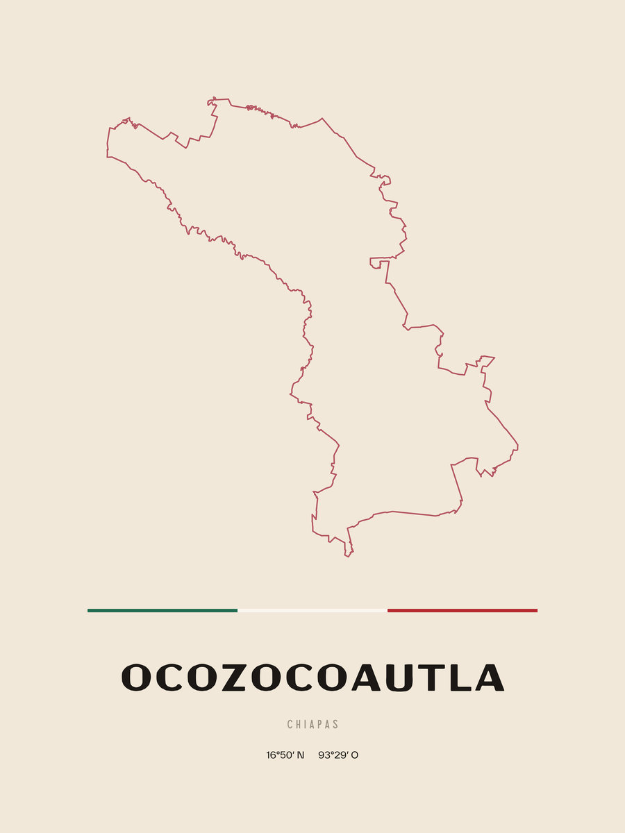 Framed poster of Ocozocoautla, Chiapas.
