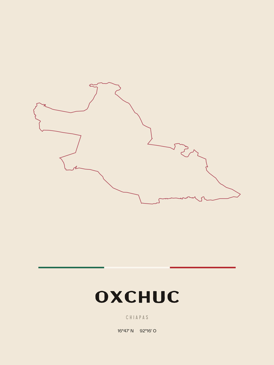 Framed poster of Oxchuc, Chiapas.