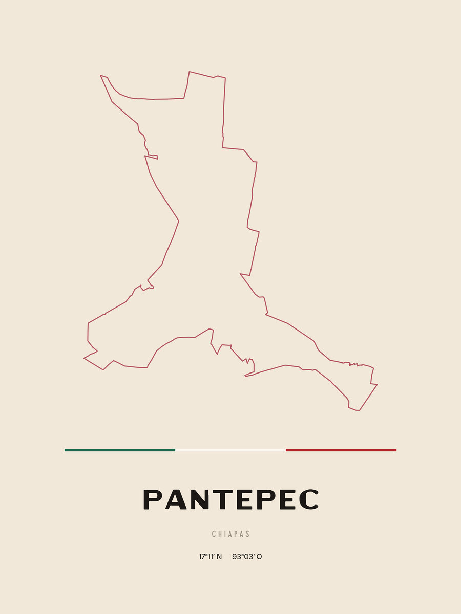 Framed poster of Pantepec, Chiapas.