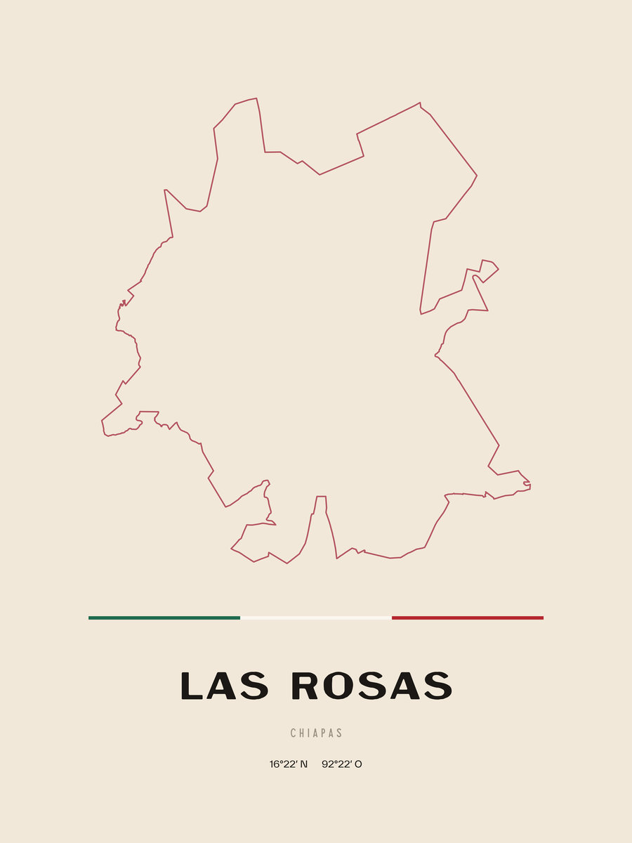 Framed poster of Las Rosas, Chiapas.