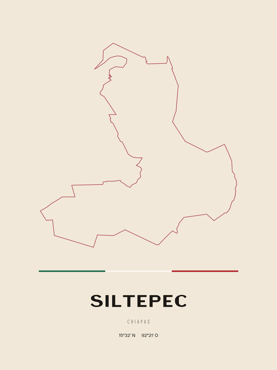 Framed poster of Siltepec, Chiapas.