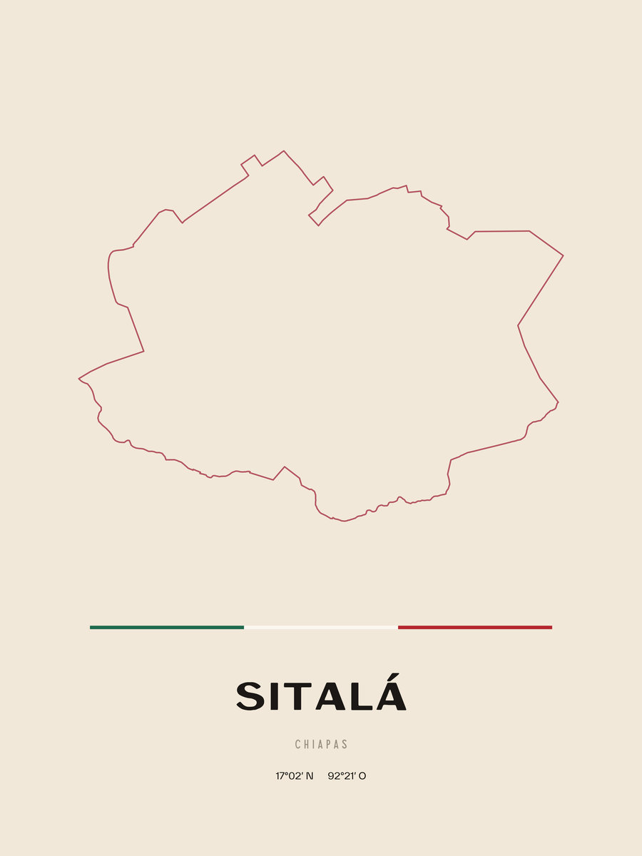 Framed poster of Sitalá, Chiapas.