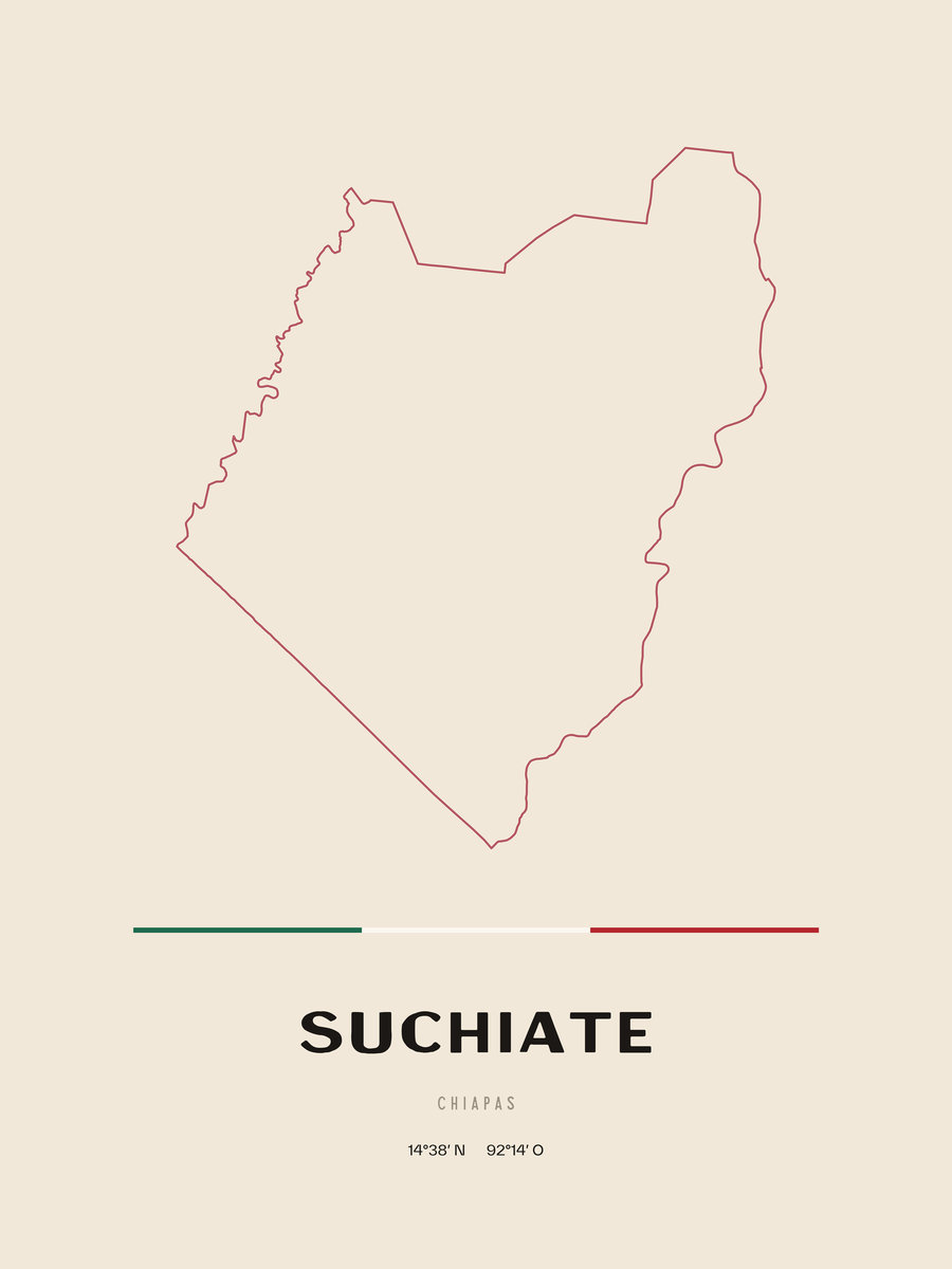 Framed poster of Suchiate, Chiapas.