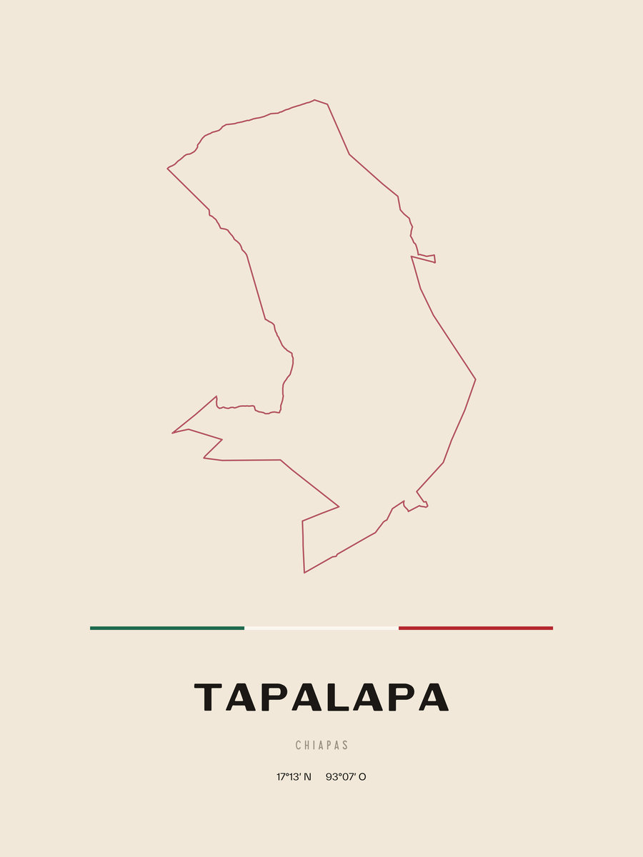Framed poster of Tapalapa, Chiapas.