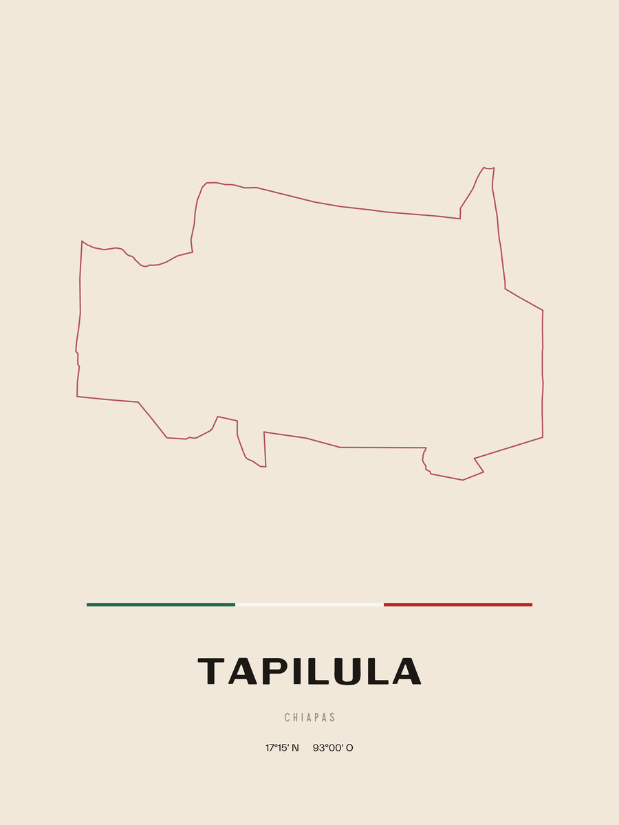 Framed poster of Tapilula, Chiapas.