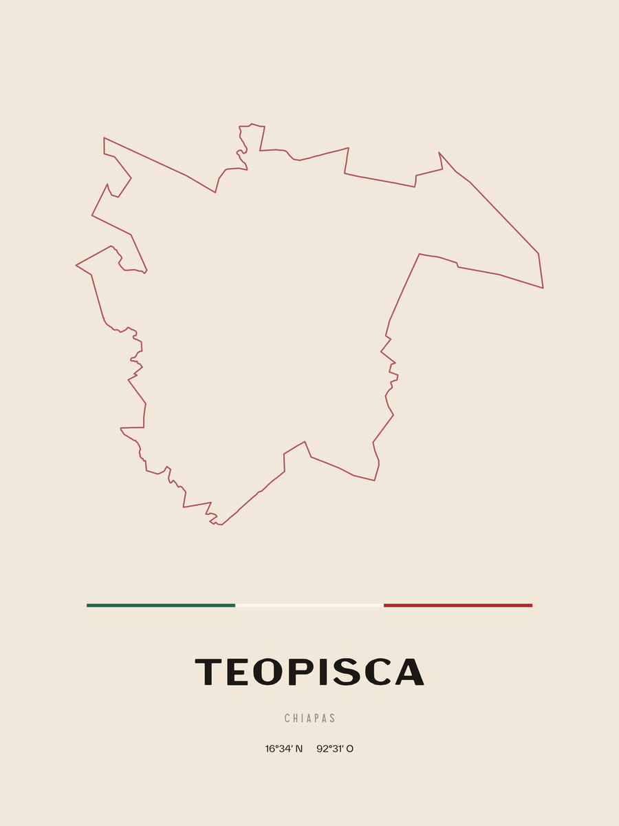 Framed poster of Teopisca, Chiapas.