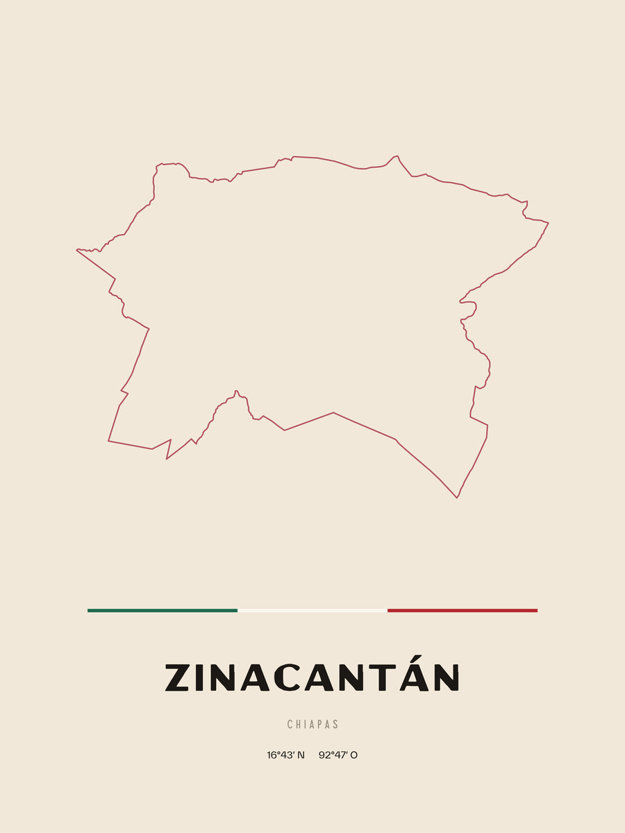 Framed poster of Zinacantán, Chiapas.