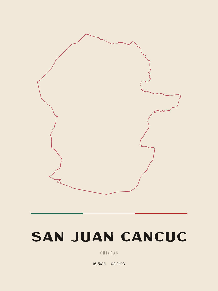 Framed poster of San Juan Cancuc, Chiapas.