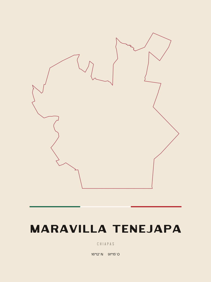 Framed poster of Maravilla Tenejapa, Chiapas.