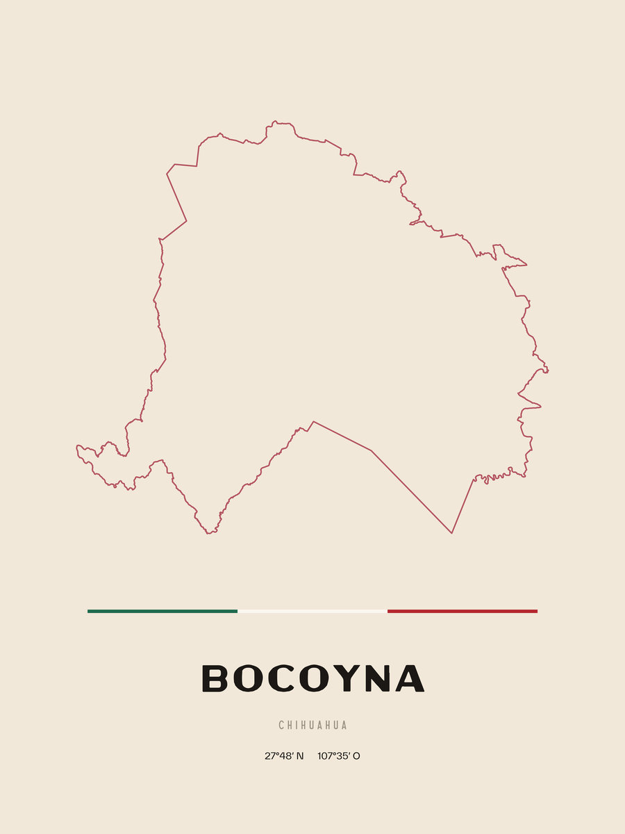 Framed poster of Bocoyna, Chihuahua.
