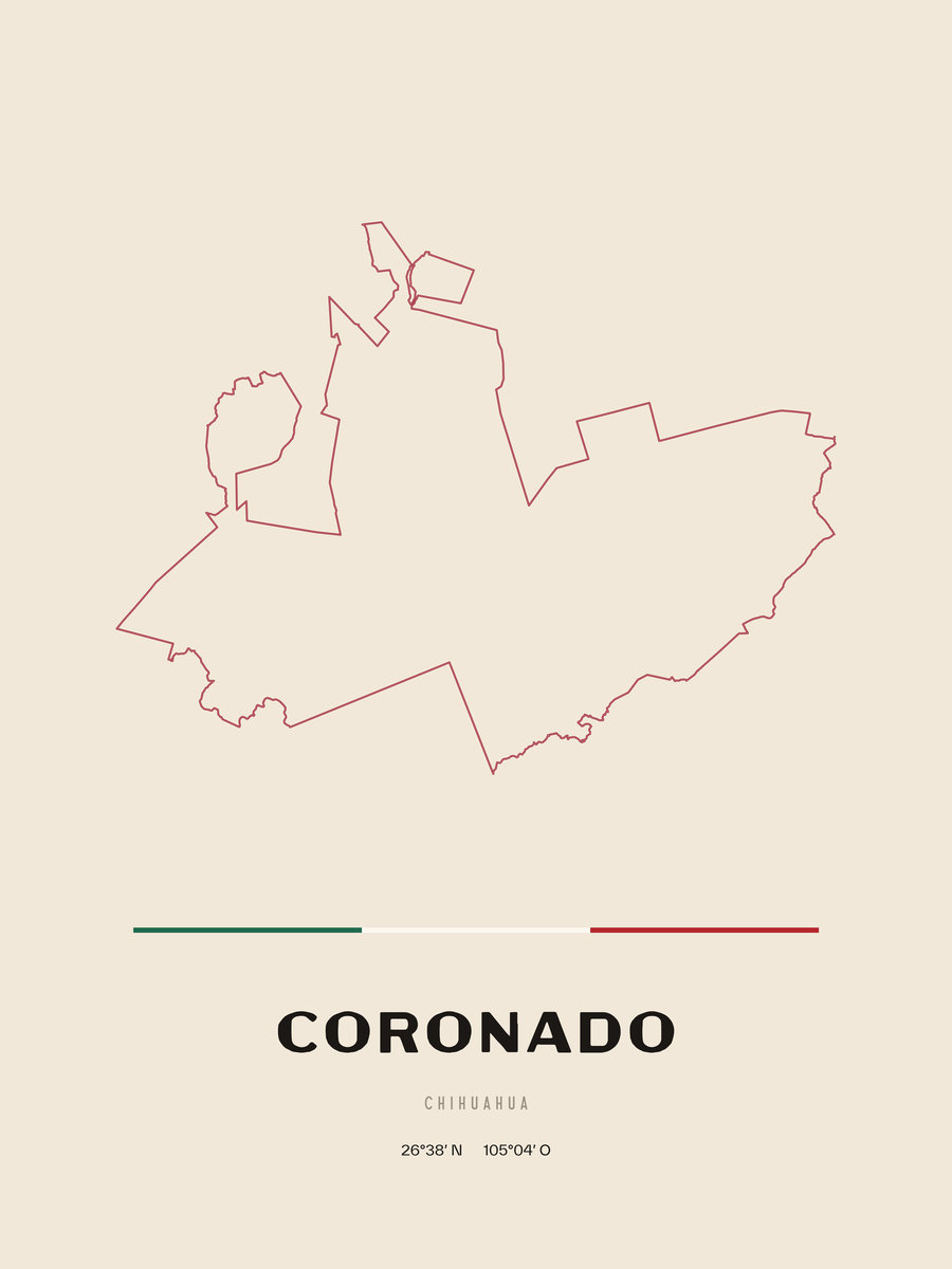 Framed poster of Coronado, Chihuahua.