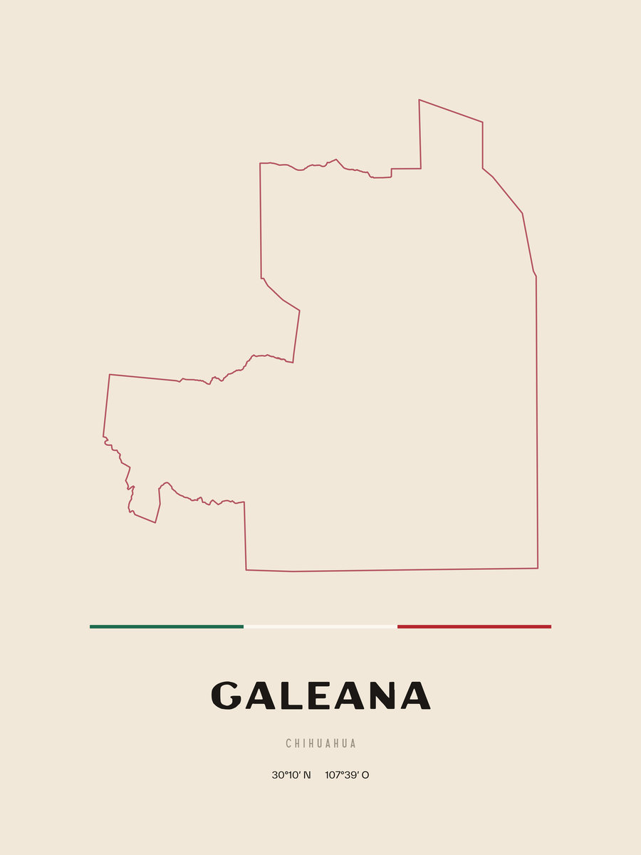 Framed poster of Galeana, Chihuahua.
