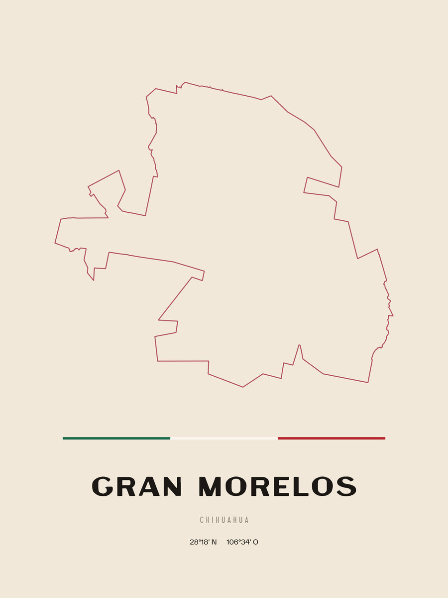 Framed poster of Gran Morelos, Chihuahua.