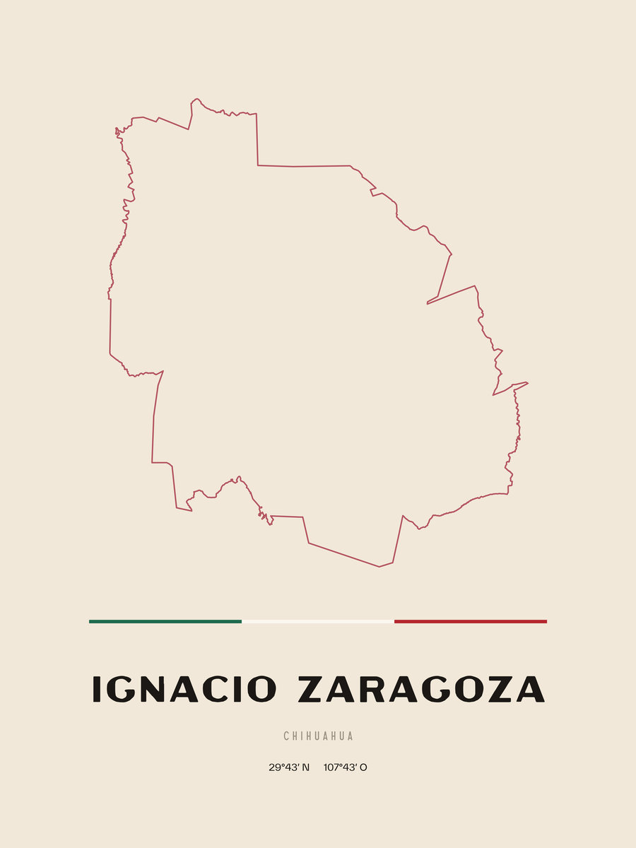 Framed poster of Ignacio Zaragoza, Chihuahua.