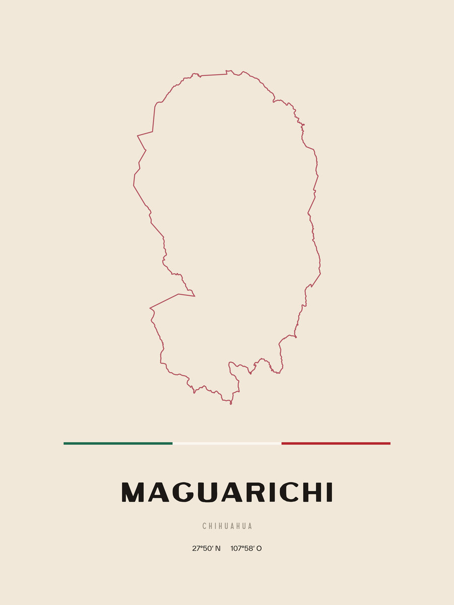 Framed poster of Maguarichi, Chihuahua.