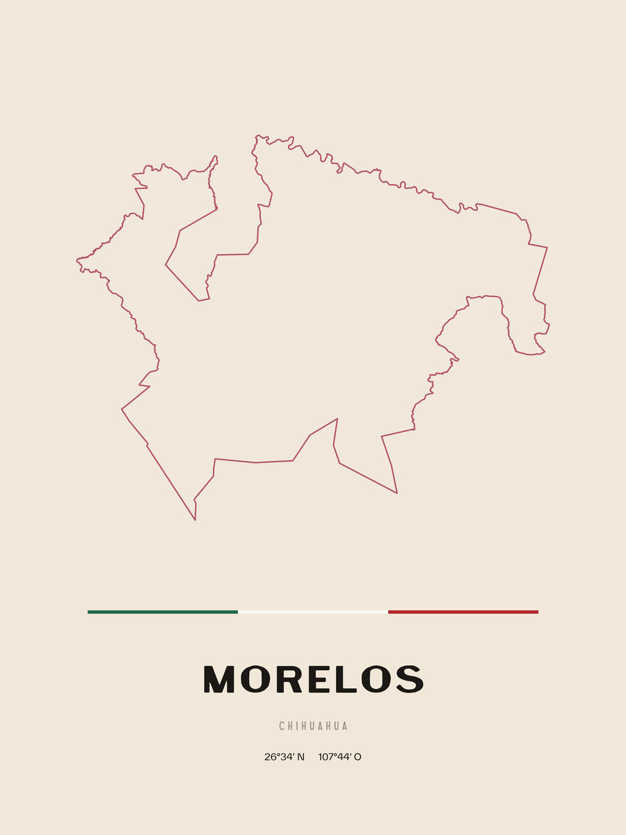 Framed poster of Morelos, Chihuahua.