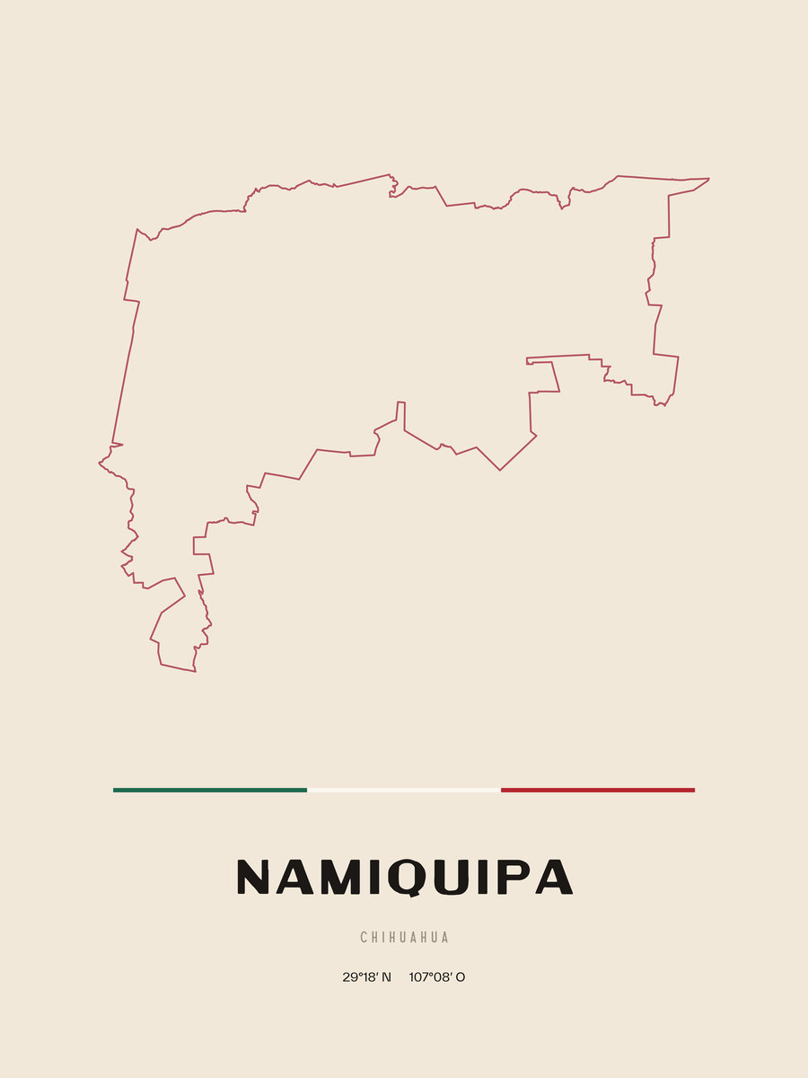 Framed poster of Namiquipa, Chihuahua.