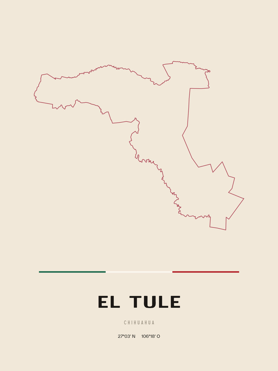 Framed poster of El Tule, Chihuahua.