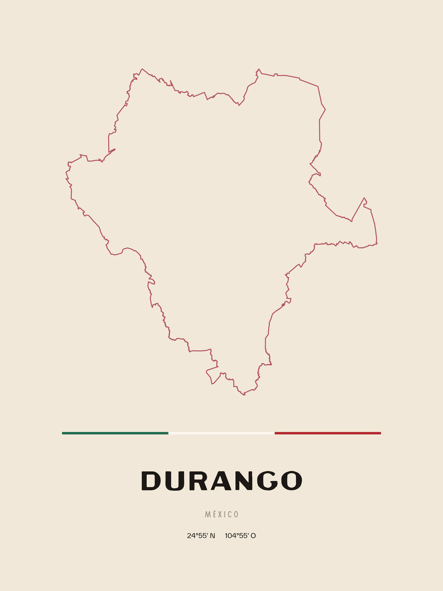 Framed poster of Durango.