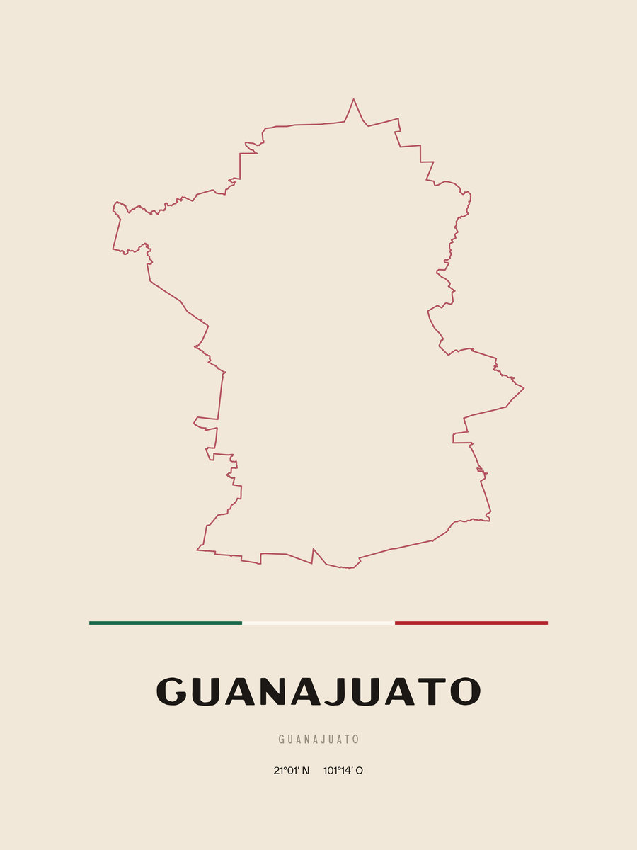 Framed poster of Guanajuato, Guanajuato.