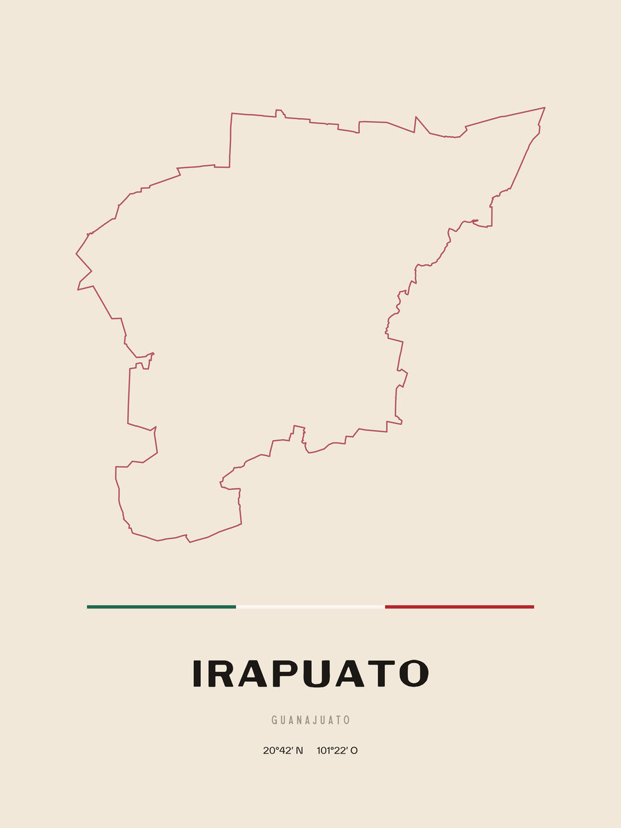 Framed poster of Irapuato, Guanajuato.