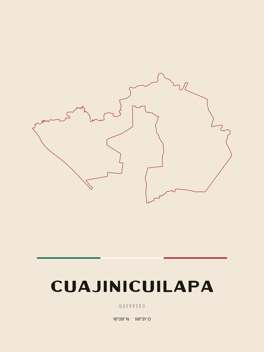 Framed poster of Cuajinicuilapa, Guerrero.