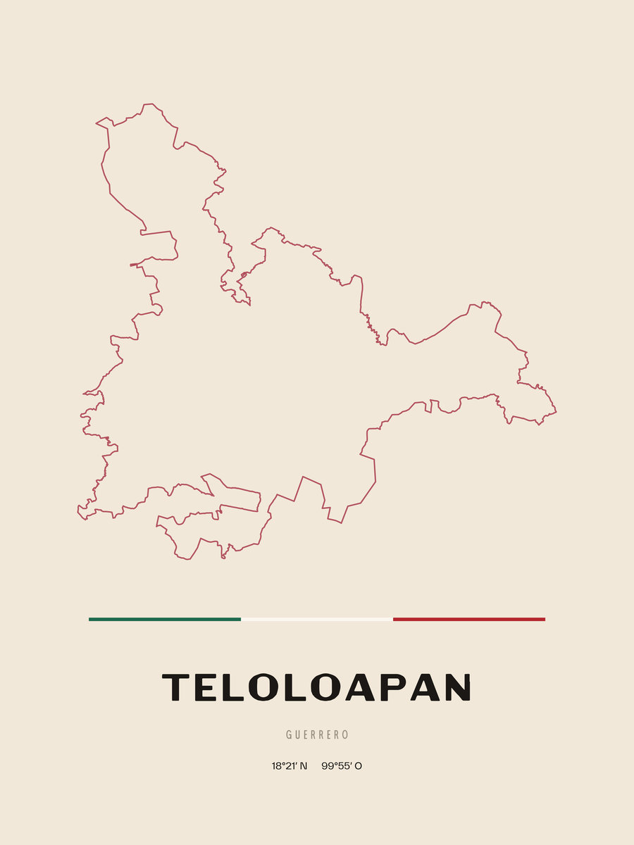Framed poster of Teloloapan, Guerrero.
