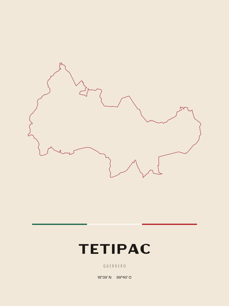 Framed poster of Tetipac, Guerrero.
