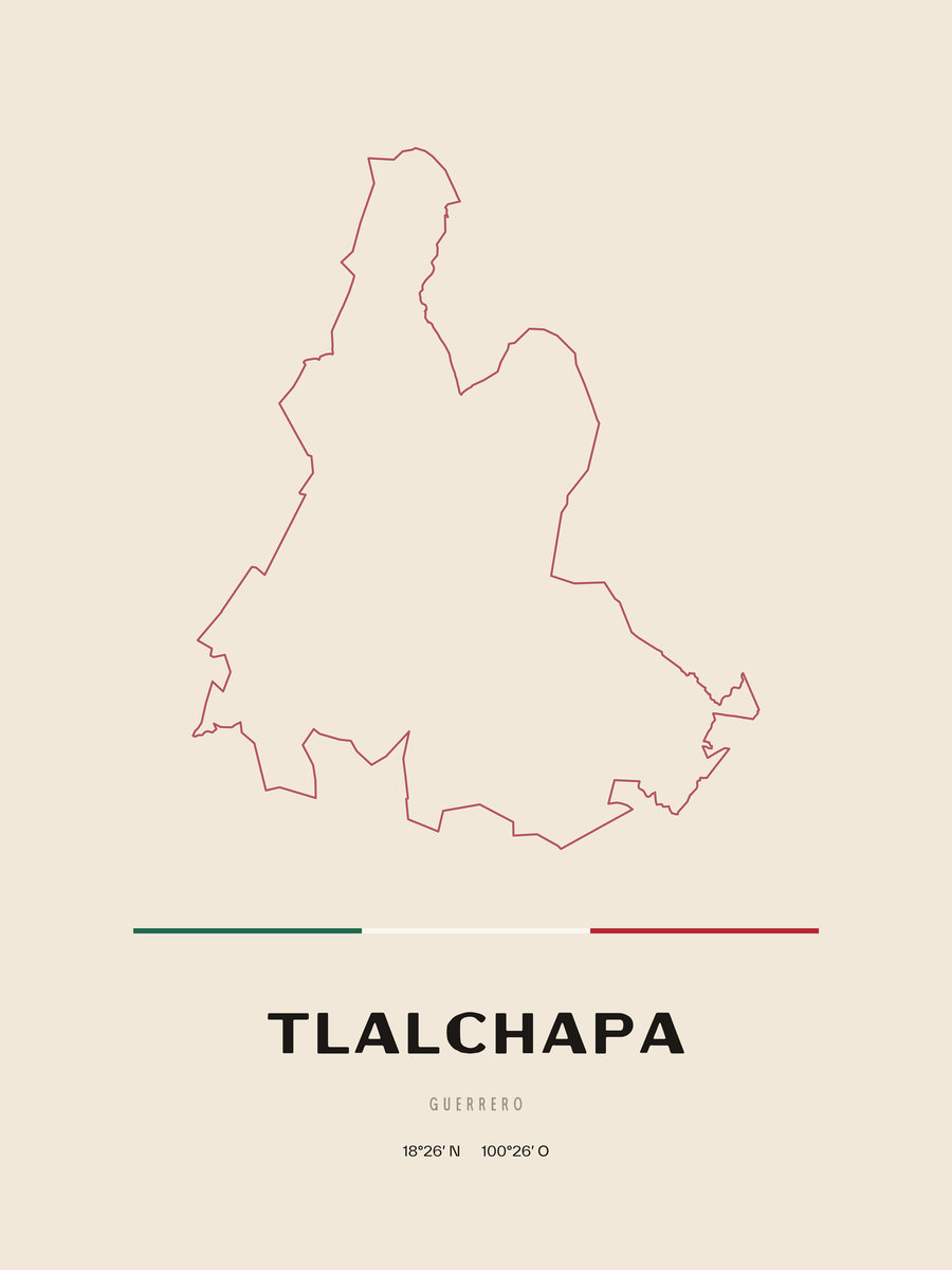 Framed poster of Tlalchapa, Guerrero.