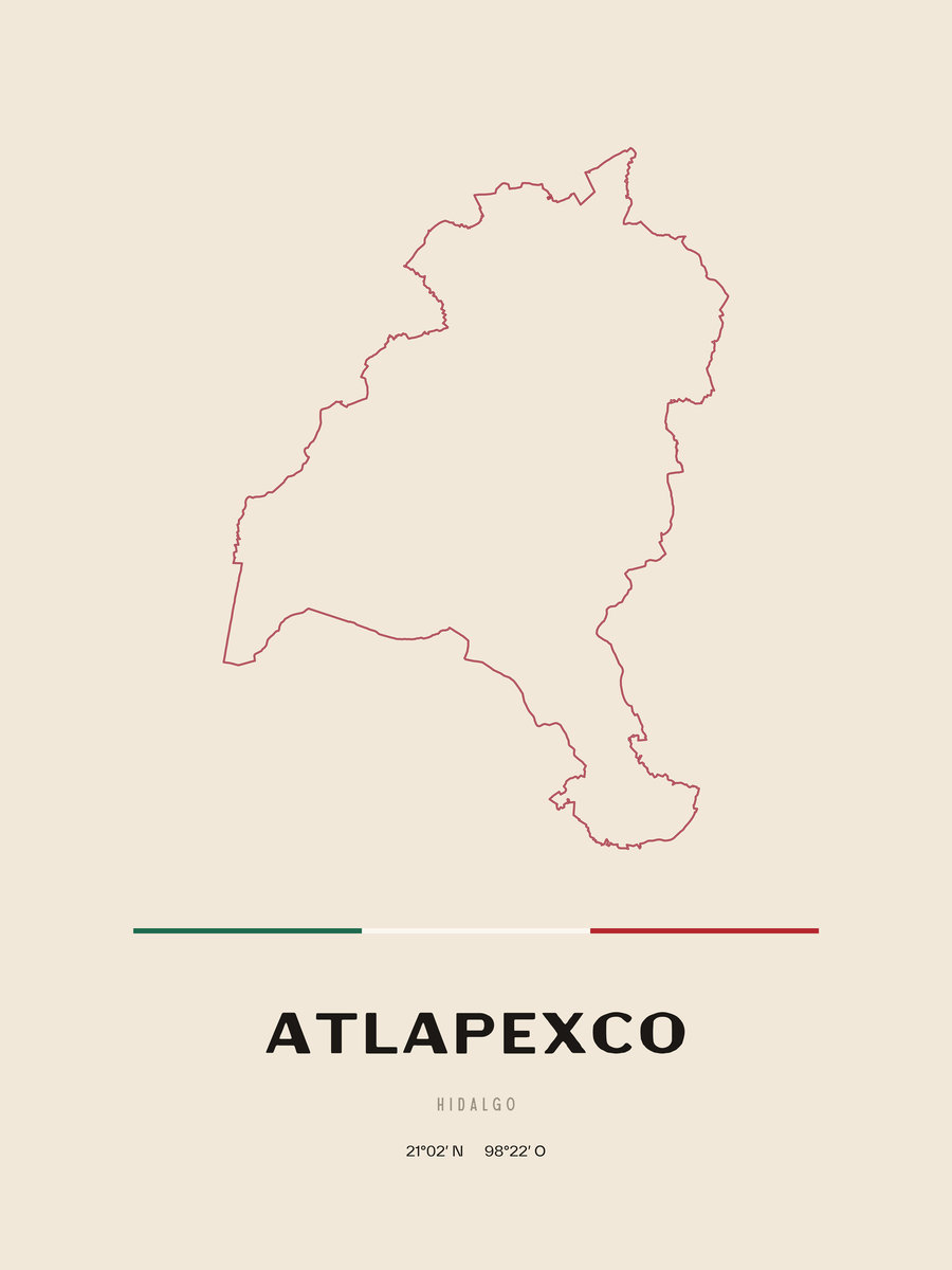Framed poster of Atlapexco, Hidalgo.