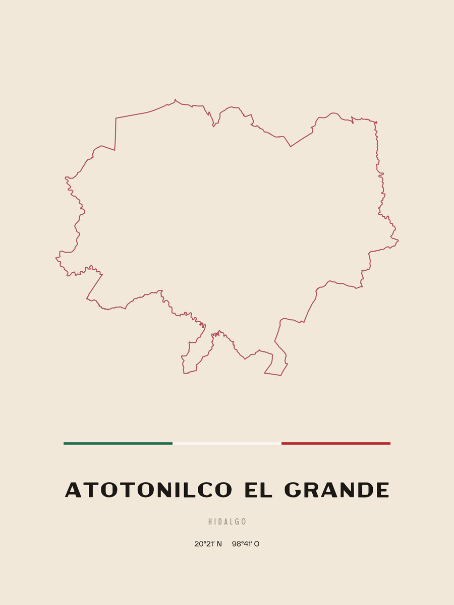 Framed poster of Atotonilco el Grande, Hidalgo.