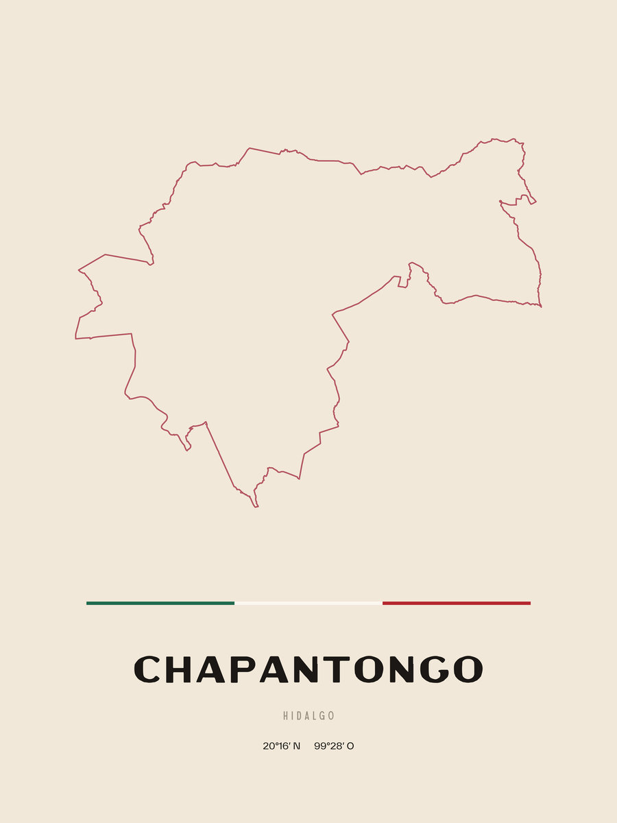 Framed poster of Chapantongo, Hidalgo.