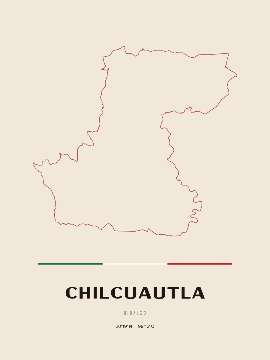 Framed poster of Chilcuautla, Hidalgo.