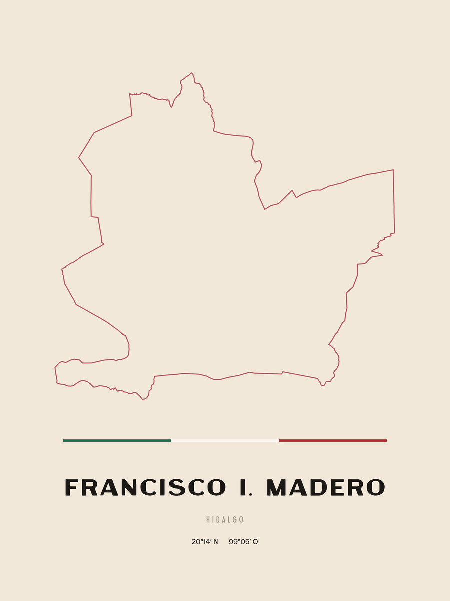 Framed poster of Francisco I. Madero, Hidalgo.
