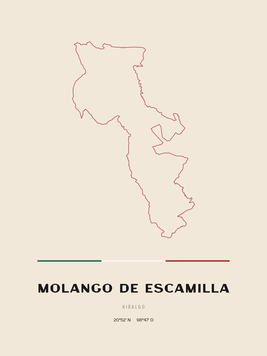 Framed poster of Molango de Escamilla, Hidalgo.