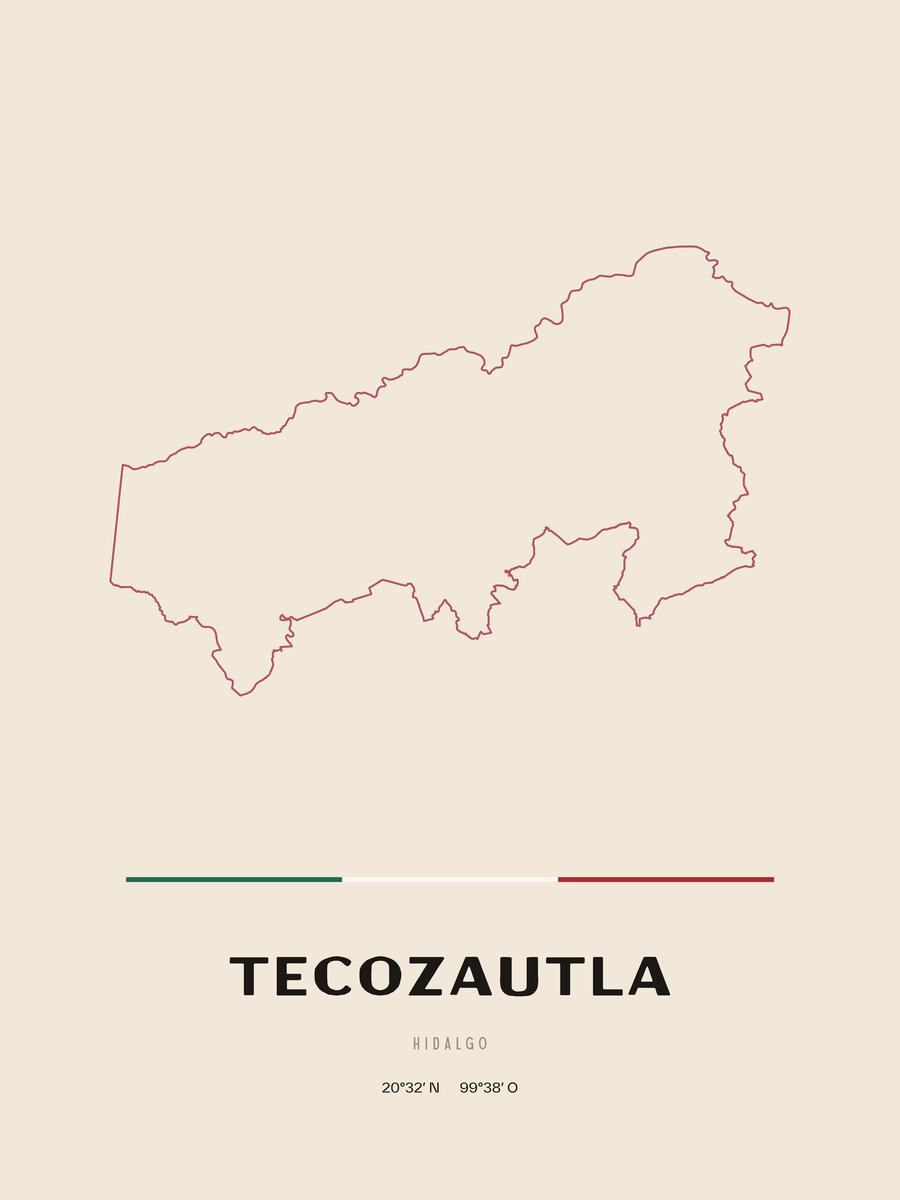 Framed poster of Tecozautla, Hidalgo.