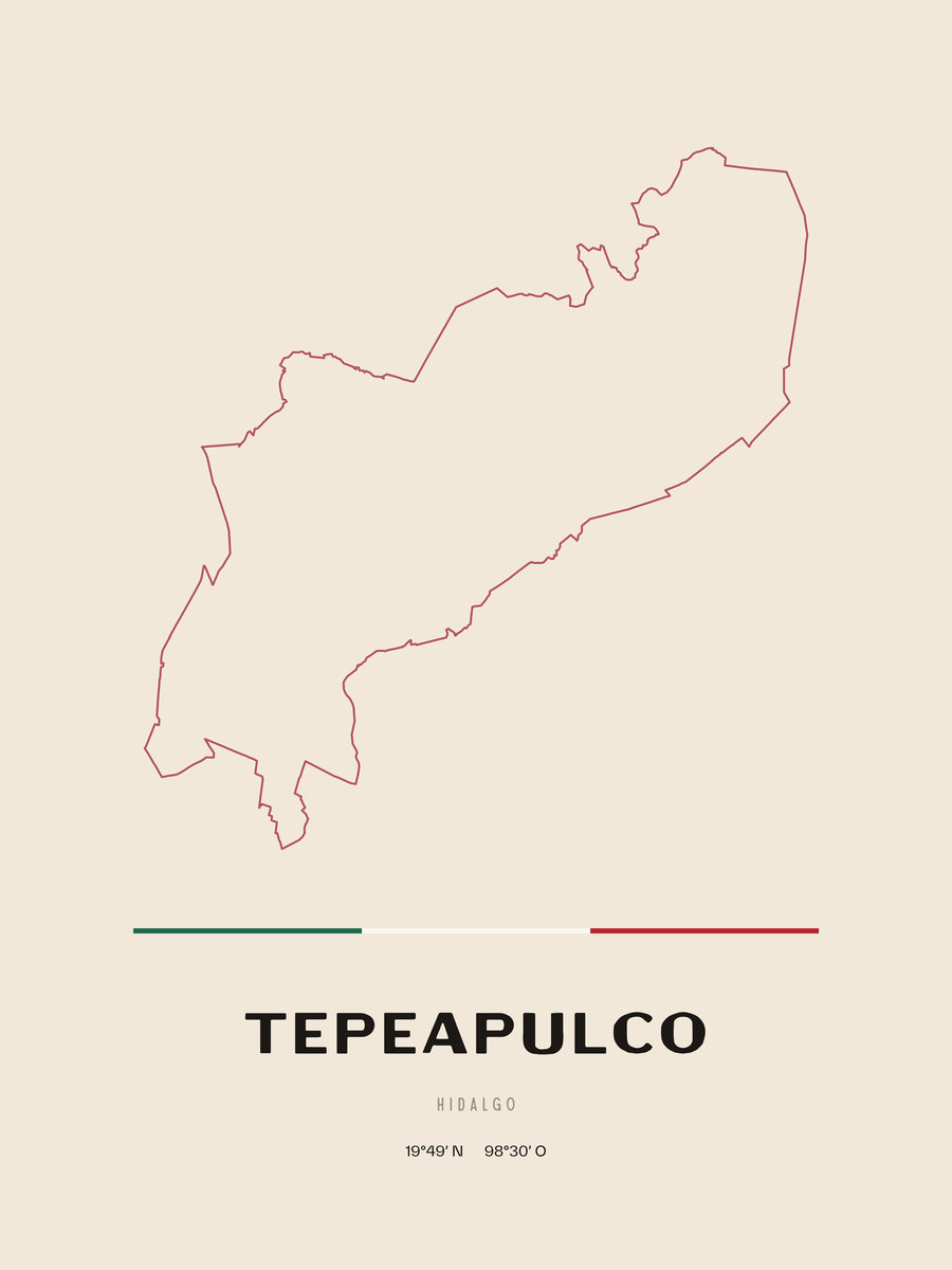 Framed poster of Tepeapulco, Hidalgo.